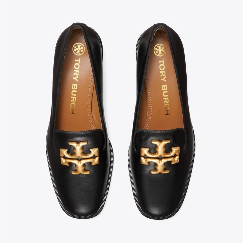 Tory Burch ELEANOR LEATHER LOAFERS IN PERFECT BLACK - Picture 6 of 16